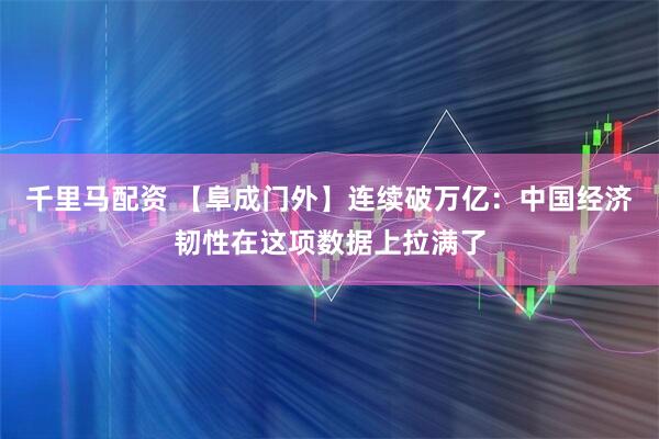 千里马配资 【阜成门外】连续破万亿：中国经济韧性在这项数据上拉满了