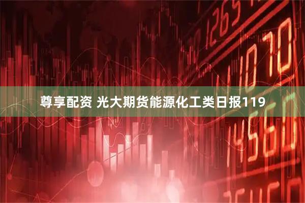 尊享配资 光大期货能源化工类日报119