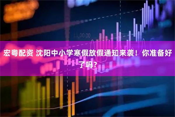 宏粤配资 沈阳中小学寒假放假通知来袭！你准备好了吗？