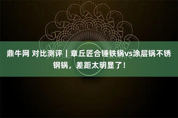 鼎牛网 对比测评｜章丘匠合锤铁锅vs涂层锅不锈钢锅，差距太明显了！