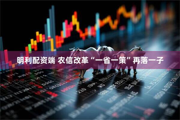 明利配资端 农信改革“一省一策”再落一子