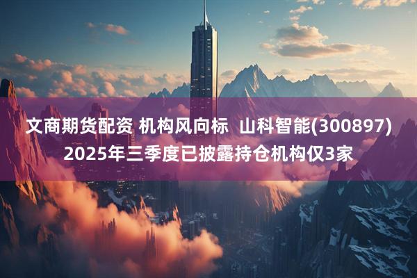 文商期货配资 机构风向标  山科智能(300897)2025年三季度已披露持仓机构仅3家